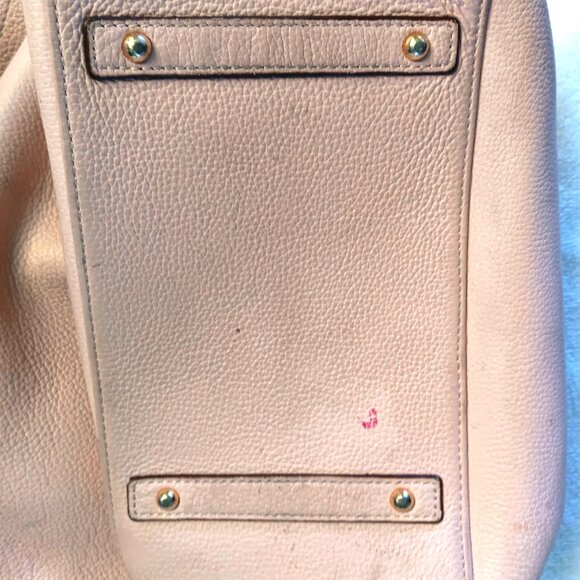 Fab Dooney & Bourke Pebble Grain Leather Pink Large Shoulder Bag - Picture 6 of 7